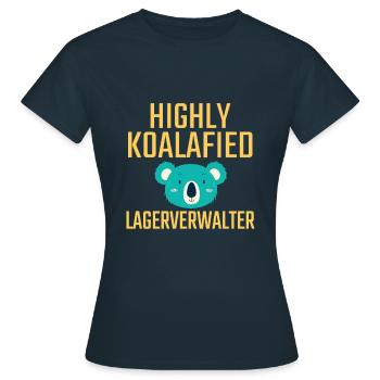 Storage Manager Koalafied - Women's T-Shirt - navy - Front - AI Model Female 172 dark (172cm)