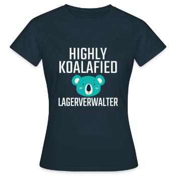 Storage Manager Koalafied - Women's T-Shirt - navy - Front - AI Model Female 172 dark (172cm)