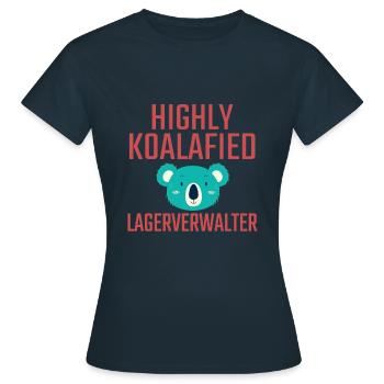 Storage Manager Koalafied - Women's T-Shirt - navy - Front - AI Model Female 172 dark (172cm)