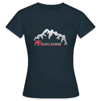 Südtirol, Alto Adige - Frauen T-Shirt - Navy - Vorne - AI Model Female 172 dark (172cm)
