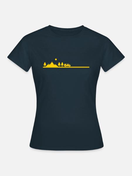 Van life Sueden - T-shirt Femme - marine