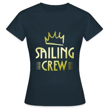 Équipage de navigation - T-shirt Femme - marine - Devant - AI Model Female 172 dark (172cm)
