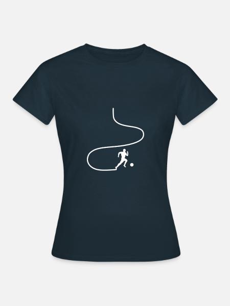 Fußball Fußballer - Frauen T-Shirt - Navy