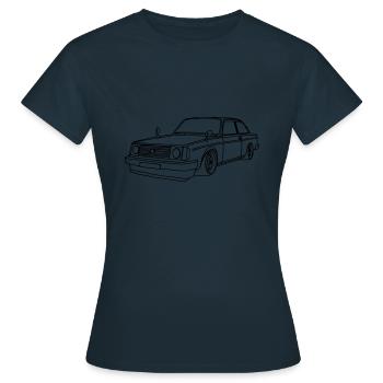 Auto - Oldtimer Classic - Frauen T-Shirt - Navy - Vorne - AI Model Female 172 dark (172cm)