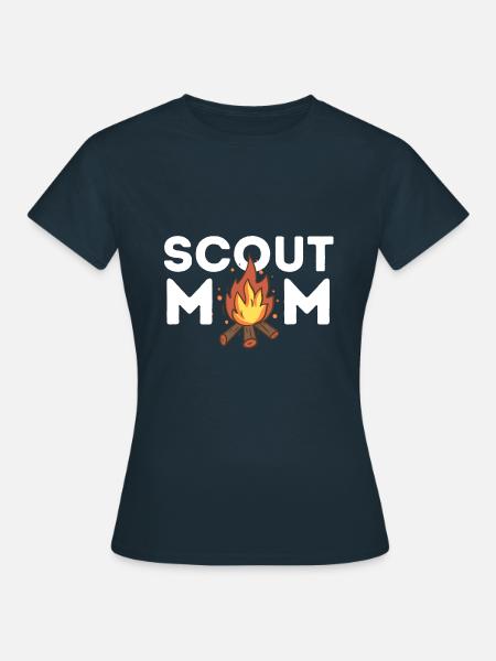 Scout Mom of Boys & Girls - Women's T-Shirt - navy