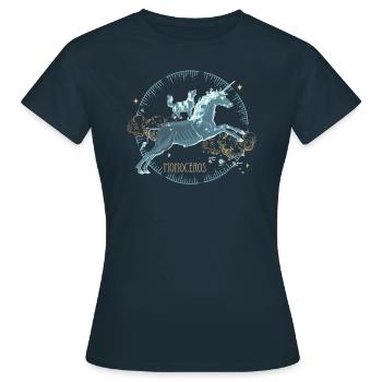 Unicorn Constellation Monoceros - Women's T-Shirt - navy - Front - AI Model Female 172 dark (172cm)
