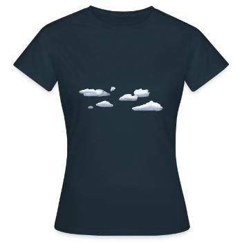 Clouds - Women's T-Shirt - navy - Front - AI Model Female 172 dark (172cm)