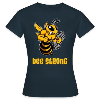 Bee strong - T-shirt Femme - marine - Devant - AI Model Female 172 dark (172cm)