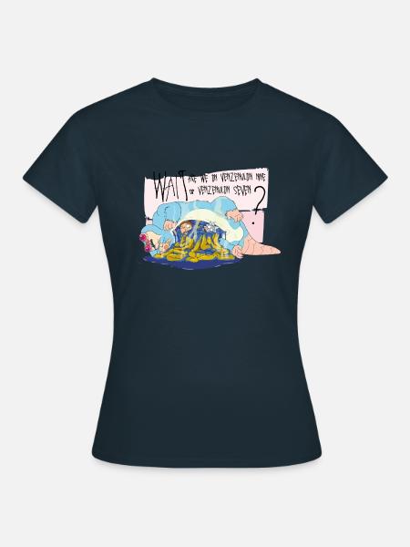 Rick and Morty Beebo Venzenulon 7 oder 9 - Dame-T-shirt - marineblå