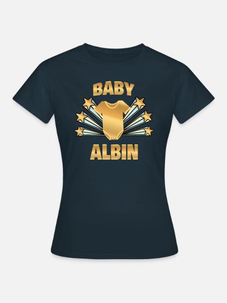 Schwanger Albin - Frauen T-Shirt - Navy