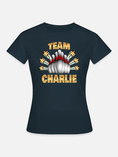 Bowling Charlie - Frauen T-Shirt - Navy
