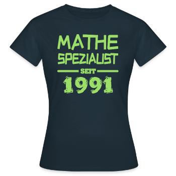 91er - Frauen T-Shirt - Navy - Vorne - AI Model Female 172 dark (172cm)