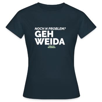 Hallo Werner 2 - Frauen T-Shirt - Navy - Vorne - AI Model Female 172 dark (172cm)
