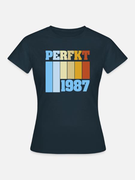 Einzigartig 1987 - Frauen T-Shirt - Navy
