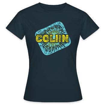 Cadeau pour Collin - T-shirt Femme - marine - Devant - AI Model Female 172 dark (172cm)