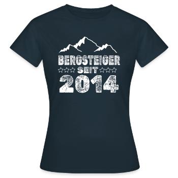 geboren 2014 - Frauen T-Shirt - Navy - Vorne - AI Model Female 172 dark (172cm)