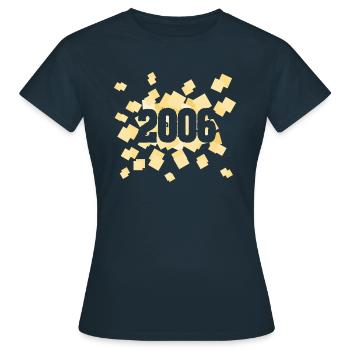 2006 2006 - Frauen T-Shirt - Navy - Vorne - AI Model Female 172 dark (172cm)