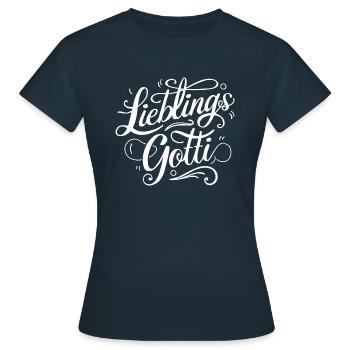 Gotti - Frauen T-Shirt - Navy - Vorne - AI Model Female 172 dark (172cm)