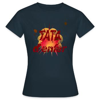 TATA D ENFER - T-shirt Femme - marine - Devant - AI Model Female 172 dark (172cm)