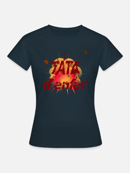 TATA D ENFER - T-shirt Femme - marine