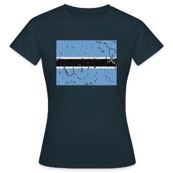 Botswana - Frauen T-Shirt - Navy - Vorne - AI Model Female 172 dark (172cm)