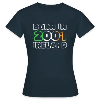 Irlande 2001 - T-shirt Femme - marine - Devant - AI Model Female 172 dark (172cm)