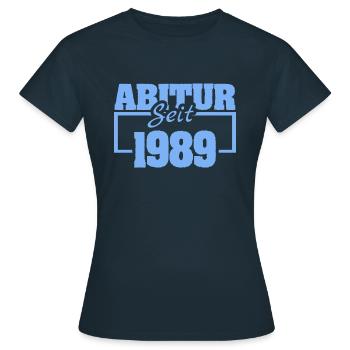 Abiturient 1989 - Frauen T-Shirt - Navy - Vorne - AI Model Female 172 dark (172cm)