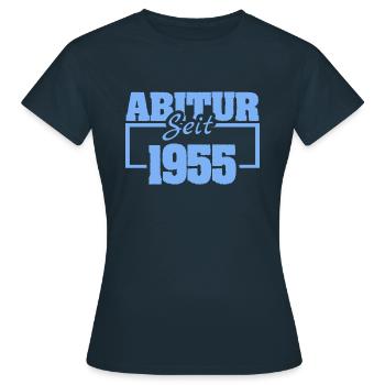 Abiturient 1955 - Frauen T-Shirt - Navy - Vorne - AI Model Female 172 dark (172cm)