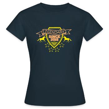 since 2018 - Women's T-Shirt - navy - Front - AI Model Female 172 dark (172cm)