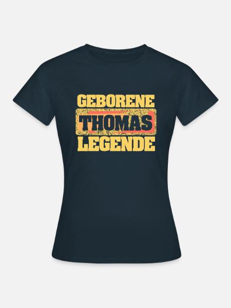 als Thomas - Frauen T-Shirt - Navy