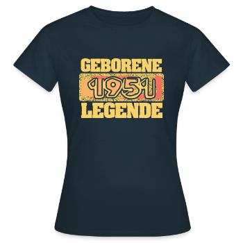 Geborene Legende 1951 - Frauen T-Shirt - Navy - Vorne - AI Model Female 172 dark (172cm)