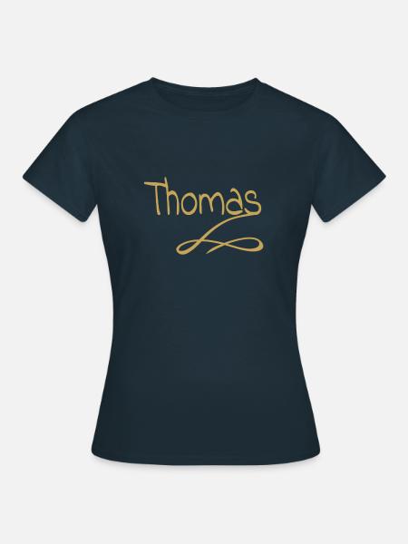 Geschenk für thomas - Frauen T-Shirt - Navy