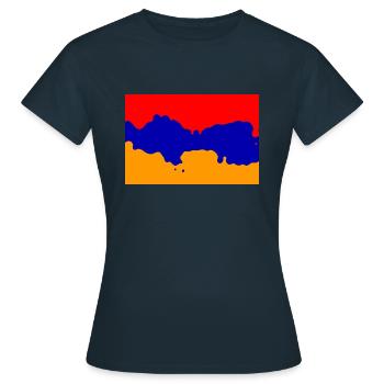 Arménie - T-shirt Femme - marine - Devant - AI Model Female 172 dark (172cm)