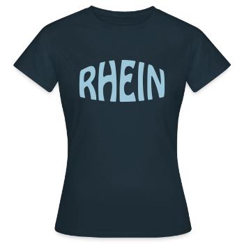 Rhin - T-shirt Femme - marine - Devant - AI Model Female 172 dark (172cm)