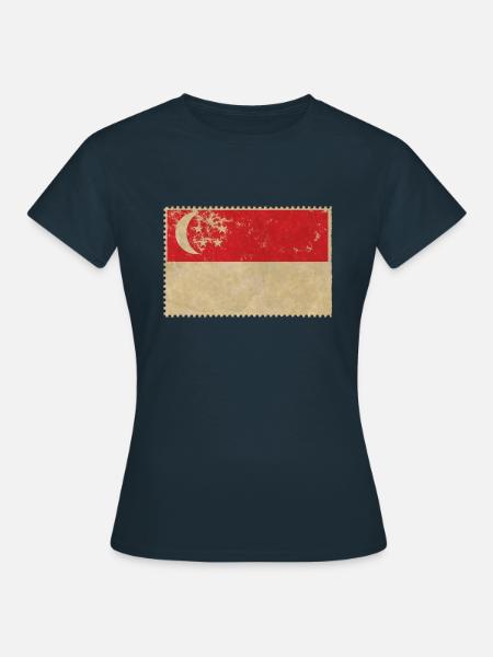 Singapur - Frauen T-Shirt - Navy