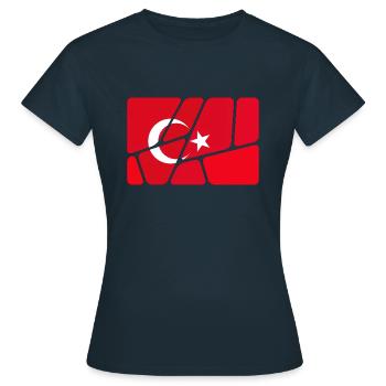 Turquie - T-shirt Femme - marine - Devant - AI Model Female 172 dark (172cm)