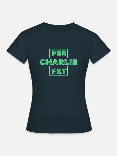 Vorname Charlie - Frauen T-Shirt - Navy