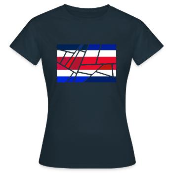 Costa Rica - Frauen T-Shirt - Navy - Vorne - AI Model Female 172 dark (172cm)