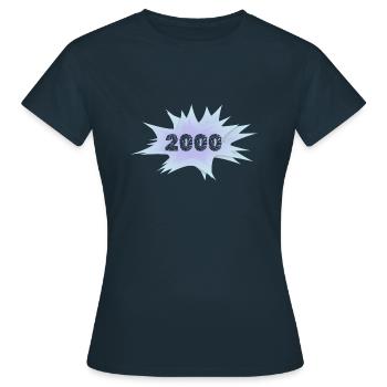Speech bubble 2000 - Women's T-Shirt - navy - Front - AI Model Female 172 dark (172cm)
