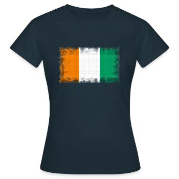 Côte d'Ivoire Côte d Ivoire - T-shirt Femme - marine - Devant - AI Model Female 172 dark (172cm)