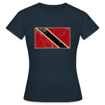 Trinité-et-Tobago - T-shirt Femme - marine - Devant - AI Model Female 172 dark (172cm)