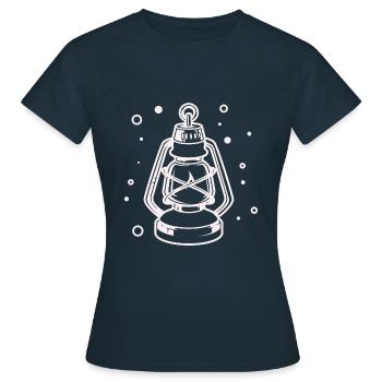 Lampe de nuit - Storm Lantern Mine Lamp - T-shirt Femme - marine - Devant - AI Model Female 172 dark (172cm)