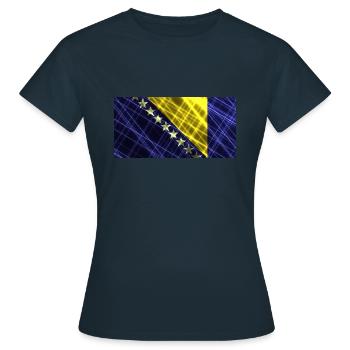 Bosnie-Herzégovine - T-shirt Femme - marine - Devant - AI Model Female 172 dark (172cm)