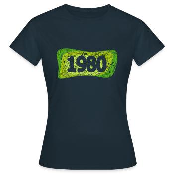 Kratzer 1980 - Frauen T-Shirt - Navy - Vorne - AI Model Female 172 dark (172cm)