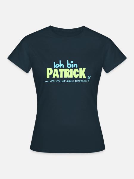Vorname Patrick - Frauen T-Shirt - Navy