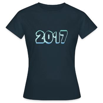 Eisberg 2017 - Frauen T-Shirt - Navy - Vorne - AI Model Female 172 dark (172cm)