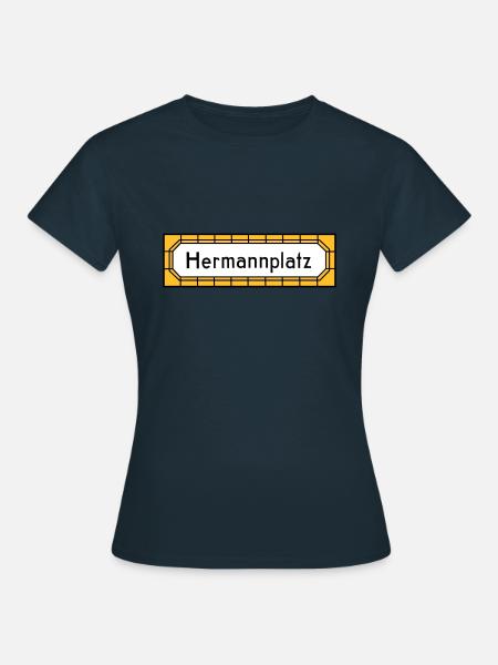 Hermannplatz NEUKÖLLN - Frauen T-Shirt - Navy