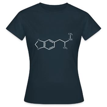 Formule MDMA - Formule chimique - T-shirt Femme - marine - Devant - AI Model Female 172 dark (172cm)