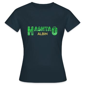 Hashtag Albin - Women's T-Shirt - navy - Front - AI Model Female 172 dark (172cm)