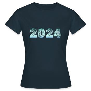 Froid 2024 - T-shirt Femme - marine - Devant - AI Model Female 172 dark (172cm)